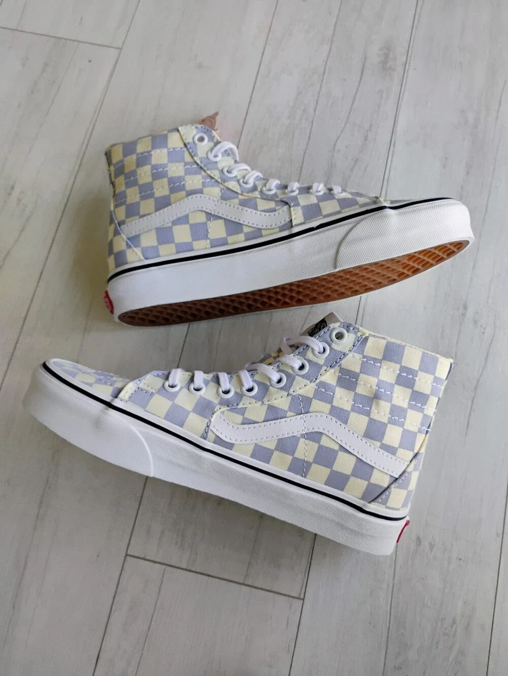 VANS NEW Sk8-Hi Tapered Checkerboard Shoes